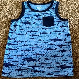 Oshkosh boys tank- with sharks